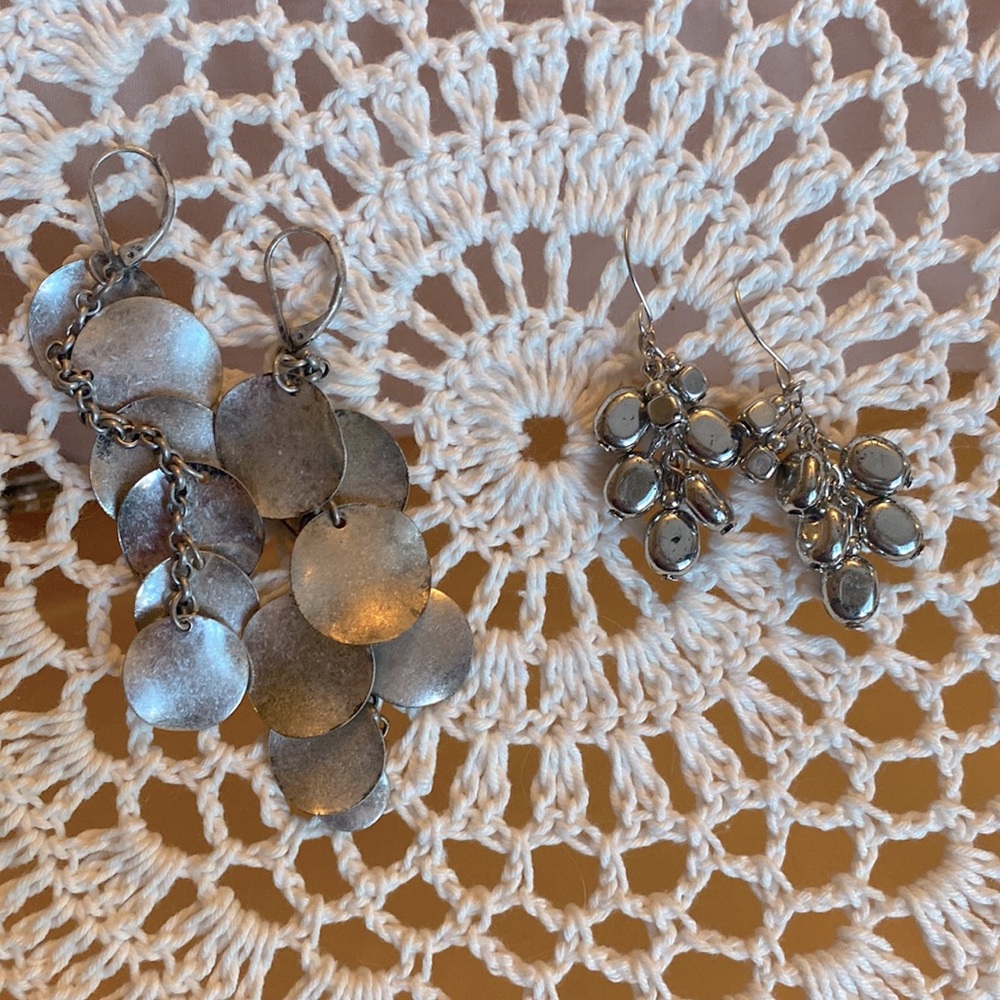 Gunmetal Earring Set